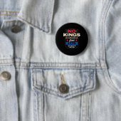 No Kings In America Retro Classic Button (Beispiel)