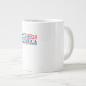 No Kings In America Retro Classic Jumbo-Tasse (Vorderseite Rechts)