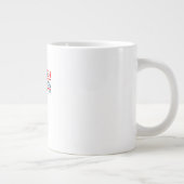 No Kings In America Retro Classic Jumbo-Tasse (Rechts)