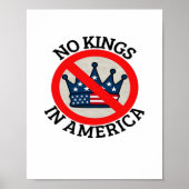 No Kings In America Retro Classic Poster (Vorne)