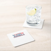 No Kings In America Retro Classic Rechteckiger Pappuntersetzer (Vor Ort)