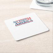 No Kings In America Retro Classic Rechteckiger Pappuntersetzer (angewinkelt)