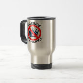 No Kings In America Retro Classic Reisebecher (Vorderseite Links)