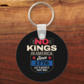 No Kings In America Retro Classic Schlüsselanhänger (Vorderseite)