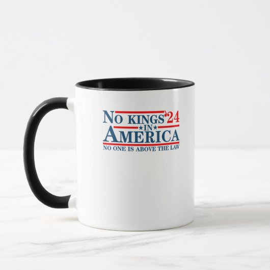 No Kings In America Retro Classic Tasse (Links)