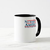 No Kings In America Retro Classic Tasse (VorderseiteRechts)
