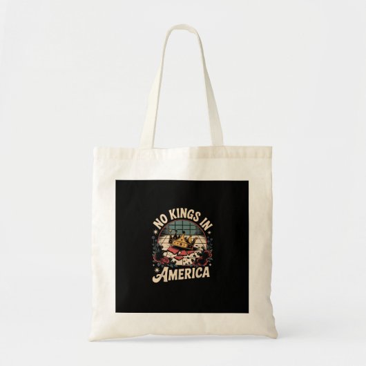 No Kings In America Retro Classic Tragetasche (Vorne)