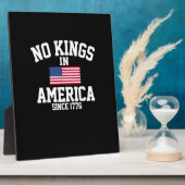 No Kings In America Since 1776 America Flag Fotoplatte (Seite)