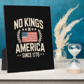 No Kings In America Since 1776 Casual Cool Design Fotoplatte (Seite)
