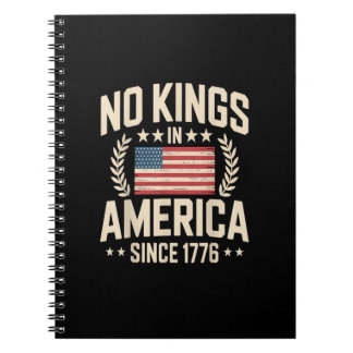 No Kings In America Since 1776 Casual Cool Design Notizblock