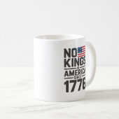 No Kings In America Since 1776 Creative Design Kaffeetasse (VorderseiteRechts)