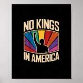 No Kings In America Since 1776 Creative Design Poster (Vorne)