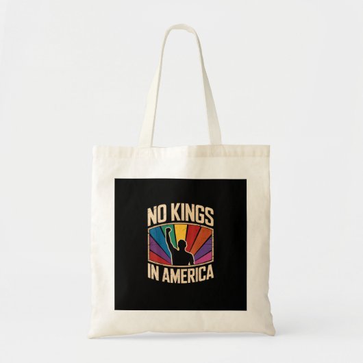 No Kings In America Since 1776 Creative Design Tragetasche (Vorne)
