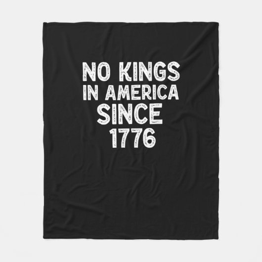 No Kings In America Since 1776 Democrats Patriotic Fleecedecke (Vorderseite)