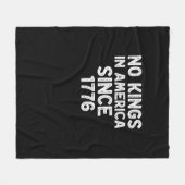 No Kings In America Since 1776 Democrats Patriotic Fleecedecke (Vorderseite (Horizontal))
