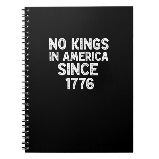 No Kings In America Since 1776 Democrats Patriotic Notizblock (Vorderseite)