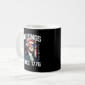 No Kings In America Since 1776 Distressed USA Kaffeetasse (Vorderseite Links)