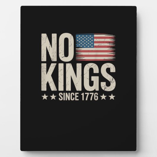 No Kings In America Since 1776 Freedom Spirit Look Fotoplatte (Vorderseite)