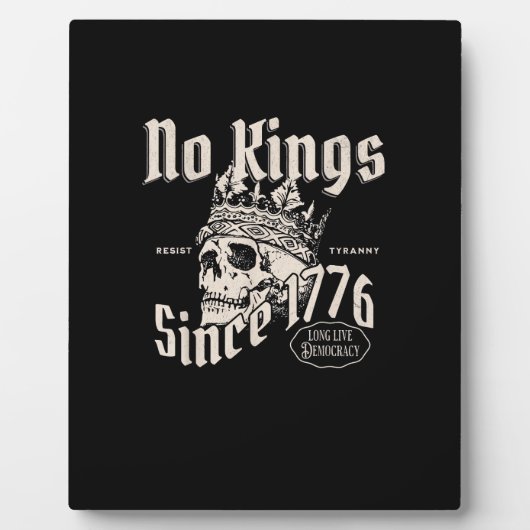 No Kings In America Since 1776 Freedom Spirit Look Fotoplatte (Vorderseite)
