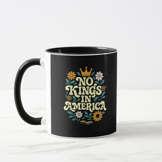 No Kings In America Since 1776 Groovy Style Tasse (Links)