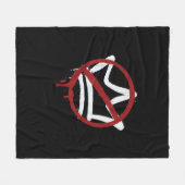 No Kings In America Since 1776 Minimal Clean Fleecedecke (Vorderseite (Horizontal))