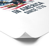 No Kings In America Since 1776 Minimal Clean Poster (Ecke)