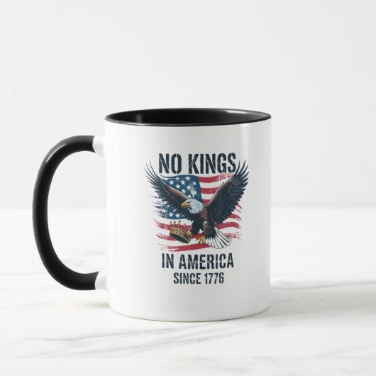 No Kings In America Since 1776 Minimal Clean Tasse (Links)