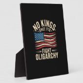 No Kings In America Since 1776 Oligarchy Patrioti Fotoplatte (Seite)