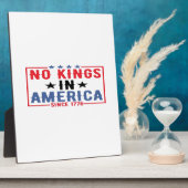 No Kings In America Since 1776 Patriotic Independe Fotoplatte (Seite)