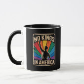 No Kings In America Since 1776 Patriotic Style Tasse (Links)