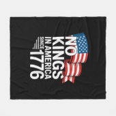 No Kings In America Since 1776 Protest Creative St Fleecedecke (Vorderseite (Horizontal))