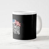 No Kings In America Since 1776 Protest Creative St Jumbo-Tasse (Vorderseite Rechts)
