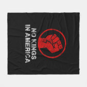 No Kings In America Since 1776 Resist 8647 US Flag Fleecedecke (Vorderseite (Horizontal))