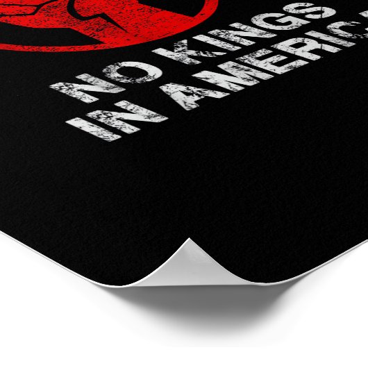 No Kings In America Since 1776 Resist 8647 US Flag Poster