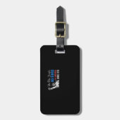 No Kings In America Since 1776 Retro Classic Gepäckanhänger (Vorderseite vertikal)