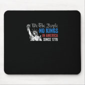 No Kings In America Since 1776 Retro Classic Mousepad (Vorne)