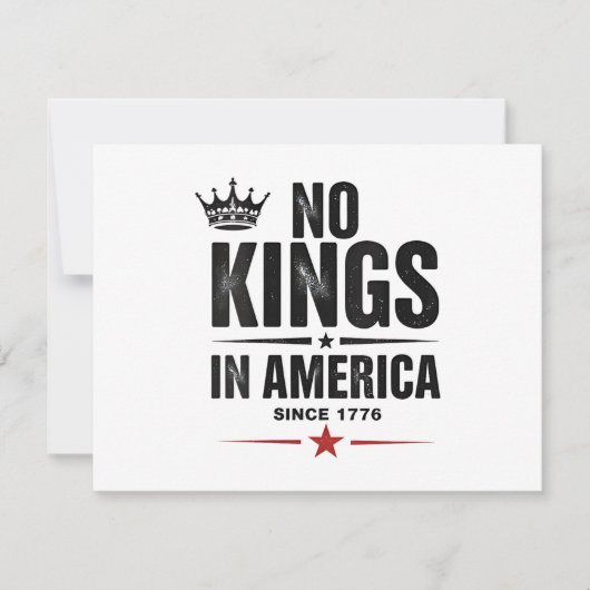 No Kings In America Since 1776 Save The Date (Vorderseite)