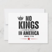No Kings In America Since 1776 Save The Date (Rückseite)