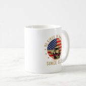 No Kings In America Since 1776 US Flag Patriotic  Kaffeetasse (VorderseiteRechts)