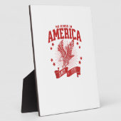 No Kings In America Since 1776 USA  Eagle Fotoplatte (Seite)