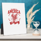 No Kings In America Since 1776 USA  Eagle Fotoplatte (Seite)