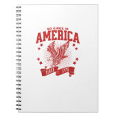 No Kings In America Since 1776 USA Eagle Notizblock (Vorderseite)
