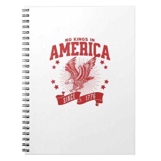 No Kings In America Since 1776 USA  Eagle Notizblock (Vorderseite)