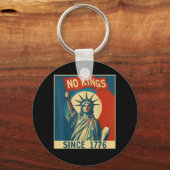 No Kings In America Since 1776 Vintage Cool Style Schlüsselanhänger (Vorderseite)