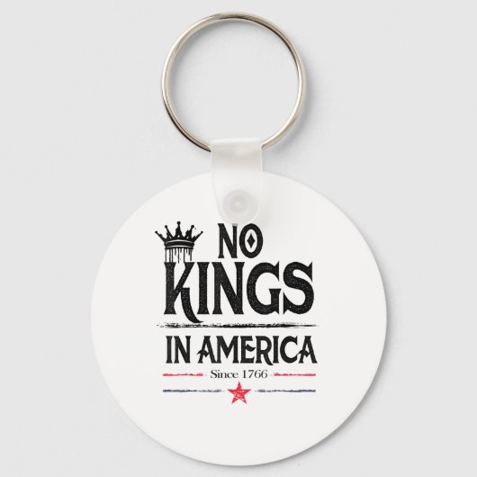 No Kings In America Since 1776 Vintage Graphic Coo Schlüsselanhänger (Vorderseite)