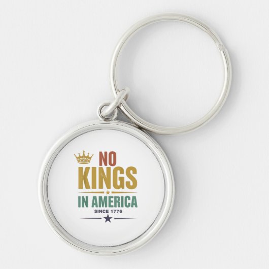 No Kings In America Since 1776 Vintage Patriotic U Schlüsselanhänger (Vorne)