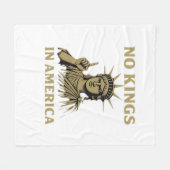 No Kings In America Statue Of No Kings Day Protes Fleecedecke (Vorderseite (Horizontal))