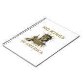 No Kings In America Statue Of  No Kings Day Protes Notizblock (Linke Seite)