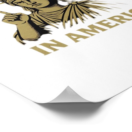 No Kings In America Statue Of No Kings Day Protes Poster (Ecke)