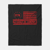No Kings In America United States Independence Cla Fleecedecke (Vorderseite)